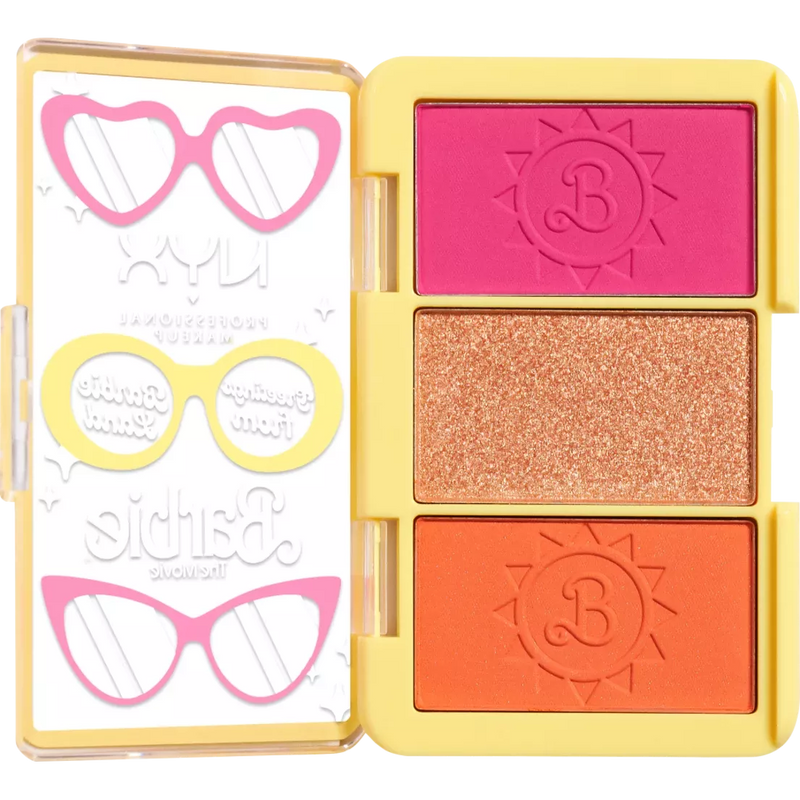 NYX PROFESSIONAL MAKEUP Blush & Highlighter Palette Barbie 01, 1 st