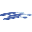 Nuby Spoon Soft Sensitive Flex pour bouillie, bleu, 3 pcs.