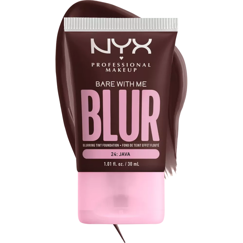 NYX PROFESSIONAL MAKEUP Foundation Bare With Me Blur Tint 24 Java, 30 ml
