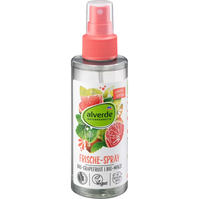 alverde NATURKOSMETIK Fresh spray biologische grapefruit, biologische munt, 150 ml