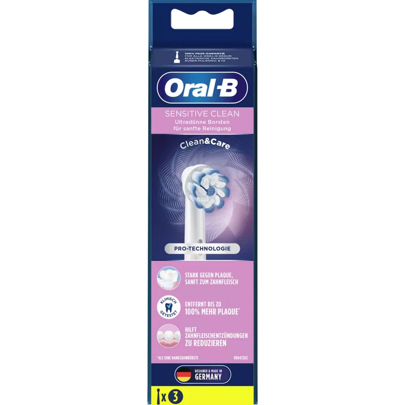 Oral-B Opzetborstels Sensitive Clean Clean&Care, 3 stuks