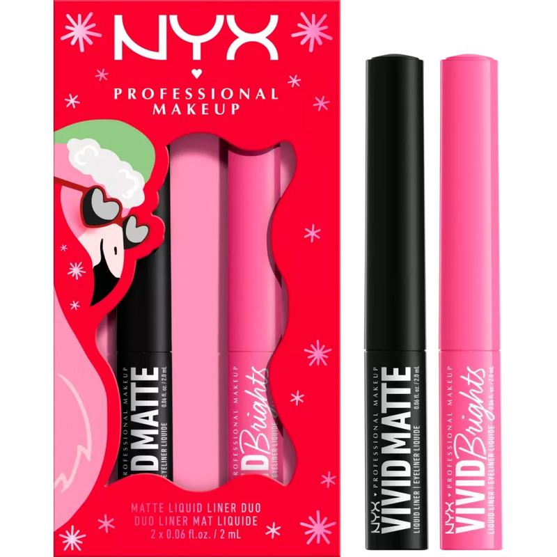 NYX PROFESSIONAL MAKEUP XMAS Holiday Vivid Liner Eyeliner Duo Geschenkset, 1 stuk