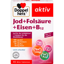 Doppelherz Jodium + foliumzuur + ijzer tabletten 45 stuks, 20,4 g