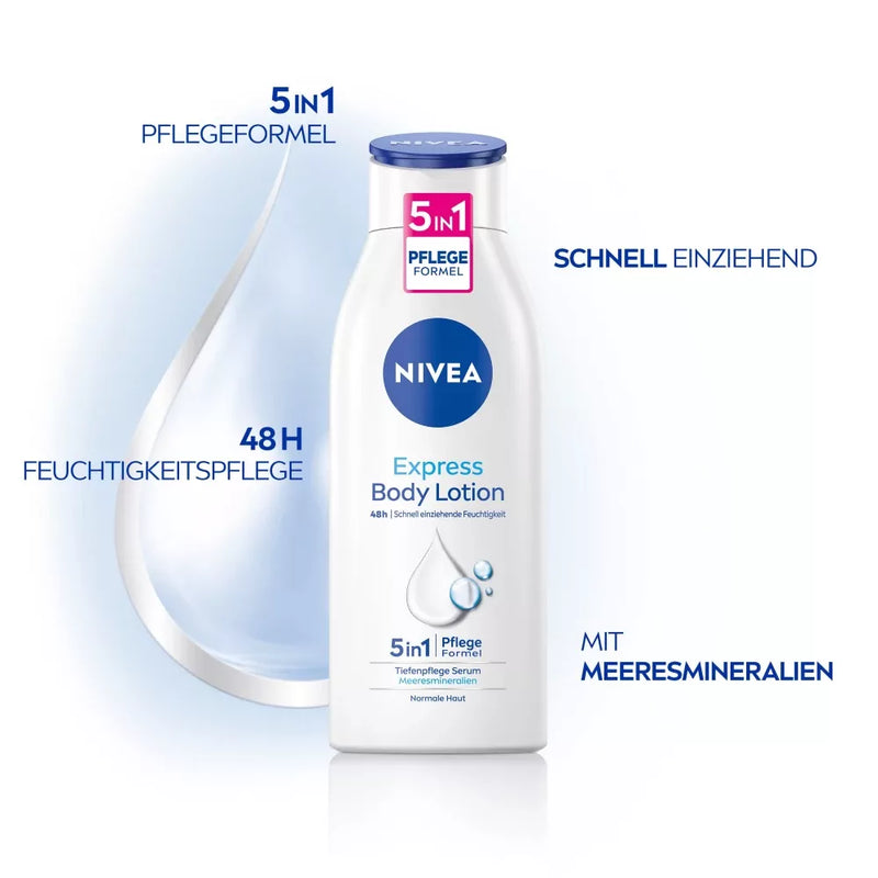 NIVEA Body Lotion Express 5in1 Verzorgingsformule, 400 ml