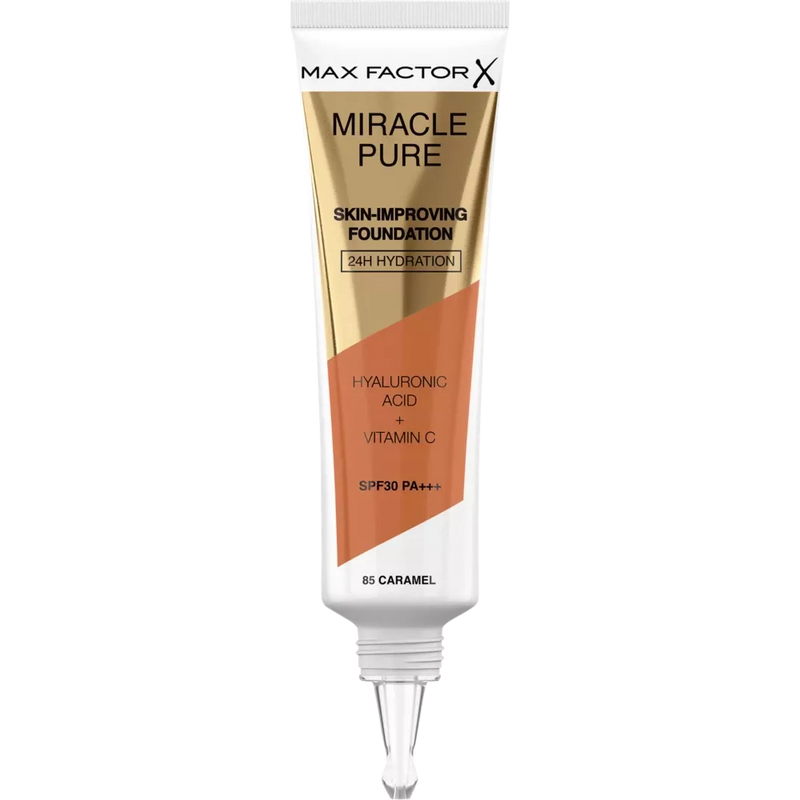 MAX FACTOR Make up Miracle Pure Foundation, Caramel 85, LSF 30, 30 ml