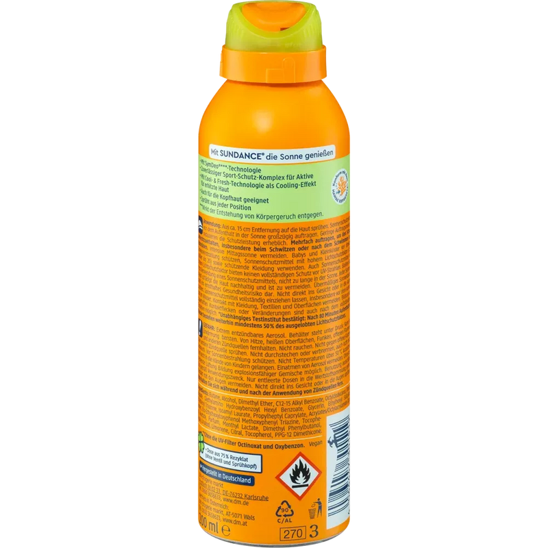 SUNDANCE Sun Spray Sport transparant SPF 30, 200 ml