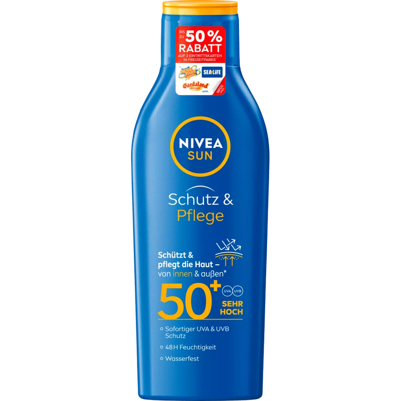 NIVEA SUN Zonnemelk Bescherming & Verzorging SPF 50+, 200 ml