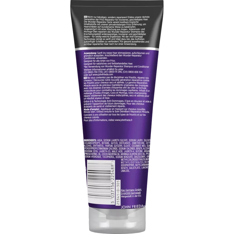 John Frieda Shampoo Frizz Ease Miracle Repair, 250 ml