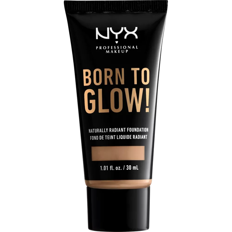 NYX PROFESSIONAL MAKEUP Foundation Born To Glow Natuurlijk Stralend Classic Tan 12, 30 ml