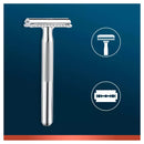 King C. Gillette Rechte scheermesjes, dubbele rand, 5 stuks