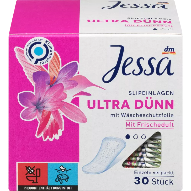 Jessa Inlegkruisjes Ultra Dun Frisse Geur, 30 stuks