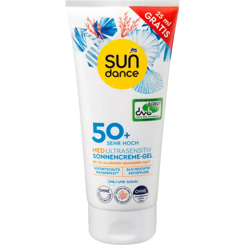 SUNDANCE SUNDANCE MED Zonnecrème Gel SPF50+ Overvulling, 175 ml