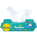 Lingettes humides Pampers Fresh Clean (4 x 52 pièces), 208 pièces