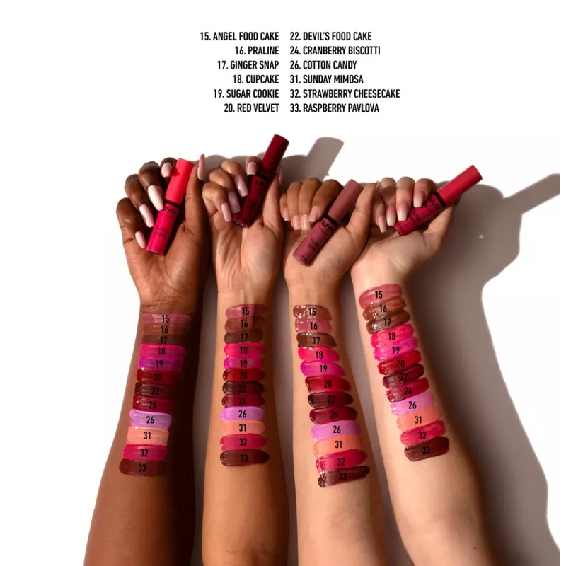 NYX PROFESSIONAL MAKEUP Gloss à lèvres Butter Gloss 32 Fraise Fromage, 8 ml