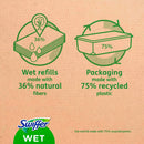 Swiffer Vochtige vloerdoekjes citrusgeur, 12 stuks.
