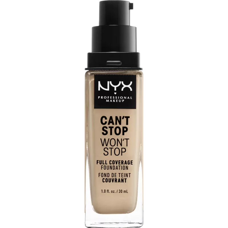 NYX PROFESSIONAL MAKEUP Foundation Can't Stop Won't Stop 24 Uur Warme Vanille 6.3, 30 ml