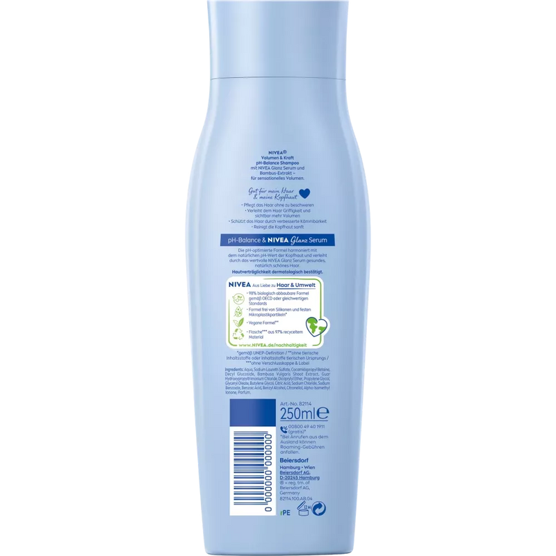 NIVEA Shampoo Volume & Kracht, 250 ml