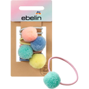 ebelin Haarbandjes met pompon, 4 stuks.