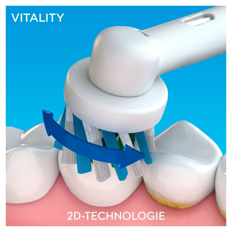 Oral-B Elektrische Tandenborstel Zwart Vitality 100 Cross Action, 1 stuk