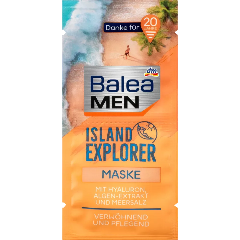 Balea MEN Gezichtsmasker Island Explorer, 16 ml