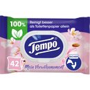Tempo Vochtig toiletpapier amandelmelk & panthenol, 42 stuks