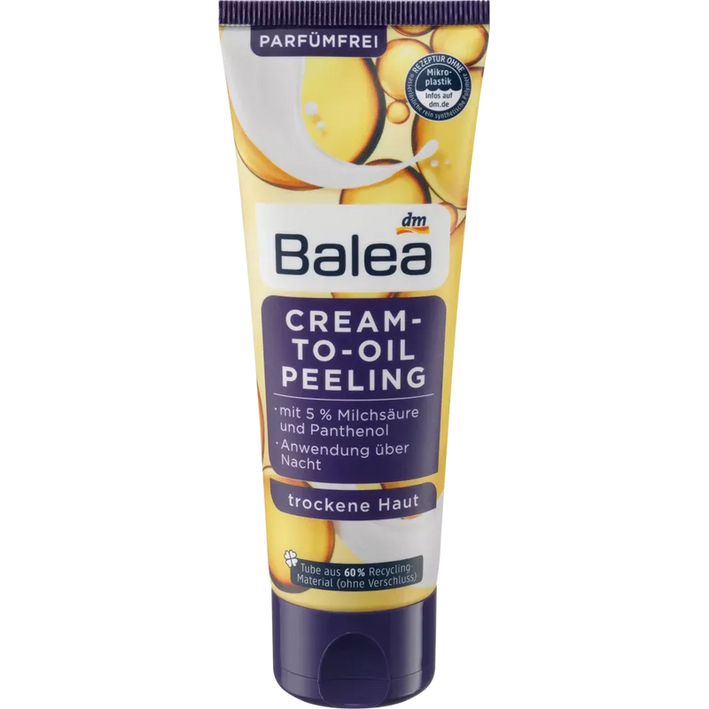 Balea Exfoliërende Crème-Olie Overnachting, 75 ml