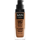NYX PROFESSIONAL MAKEUP Fond de teint Can't Stop Won't Stop 24 heures Cannelle 15,5, 30 ml