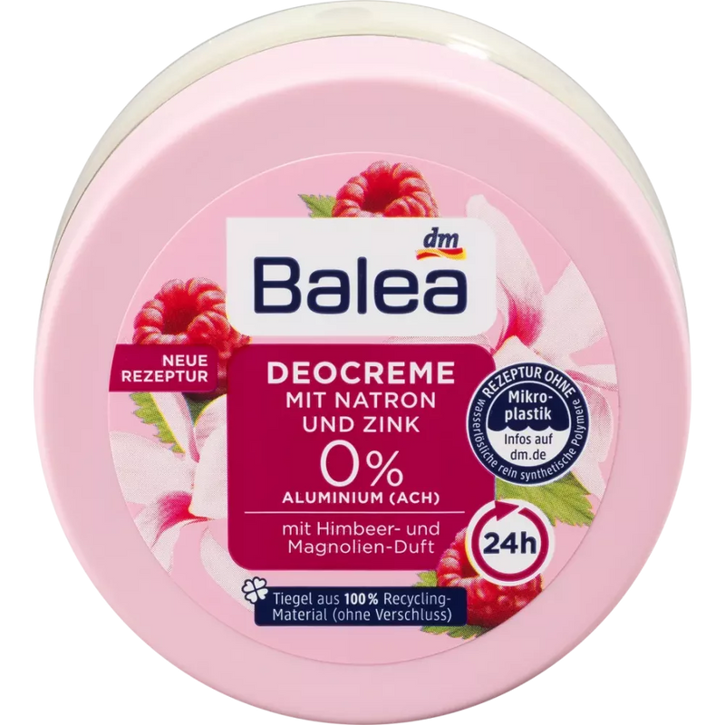 Balea Deodorantcrème met zuiveringszout, 50 ml