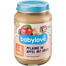 babylove Fruit en granen Pruim in appel met griesmeel vanaf 6 maanden, 190 g