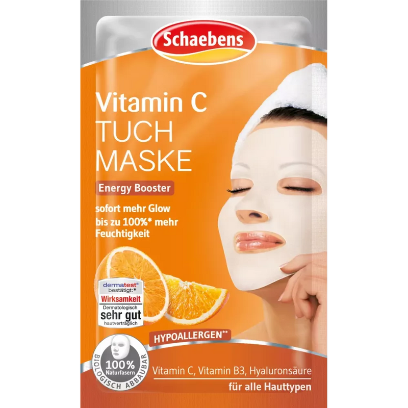 Schaebens Doekmasker vitamine C, 1 stuk