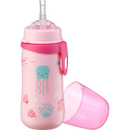 babylove Biberon avec paille en silicone souple et souple à partir de 12 mois, 330 ml, Underwater, 330 ml