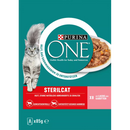 PURINA ONE Nourriture humide pour chats Sterilcat au saumon et aux carottes, multipack (8 x 85 g), 680 g
