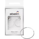 créoles ebelin en argent 925, 2 pièces