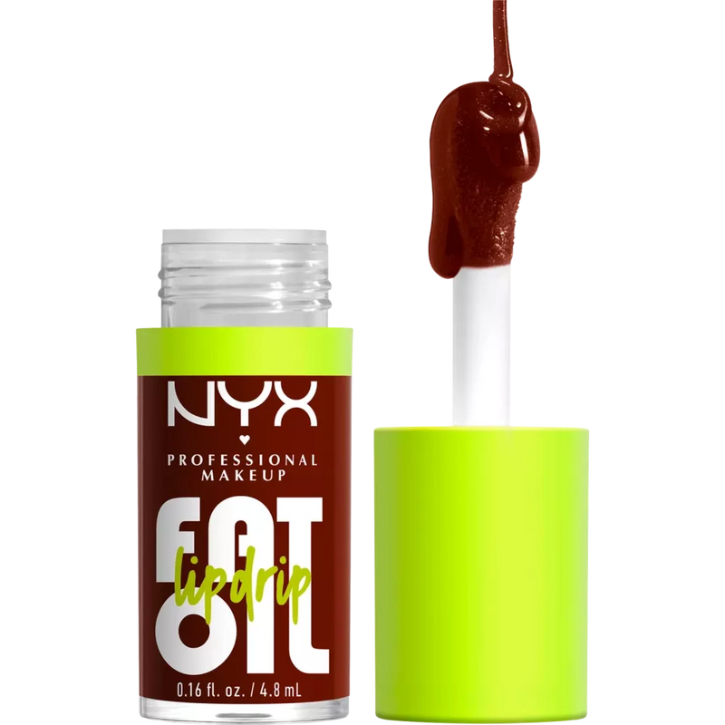 NYX PROFESSIONAL MAKEUP Lip Gloss Fat Oil Lip Drip 08 Status Update, 4.8 ml