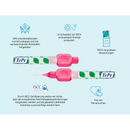 TePe Interdentale ragers roze 0,4 mm ISO 0, 8 stuks.