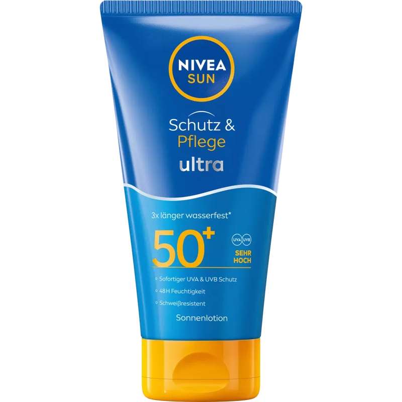 NIVEA SUN Sun Milk Protection & Care ultra Lotion, SPF 50+, 150 ml
