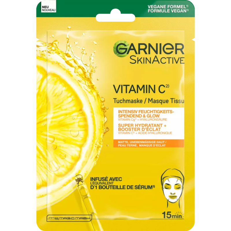 Garnier Skin Active Doekmasker vitamine C 1pc, 28 g