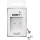 ebelin Oorbellen strass 925 zilver, 2 stuks.