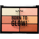NYX PROFESSIONAL MAKEUP Palette d'enlumineurs 01 Born To Glow, 1 pièce