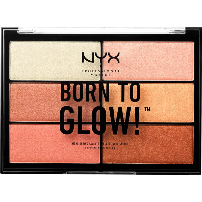 NYX PROFESSIONAL MAKEUP Highlighter Palette 01 Born To Glow, 1 st