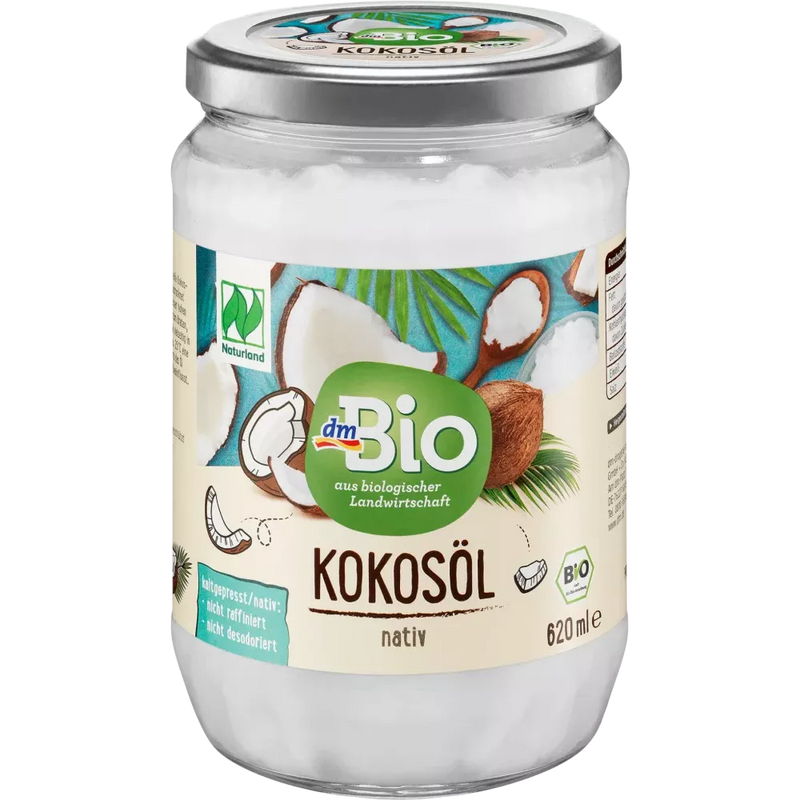 dmBio Kokosolie, virgin, Naturland, 620 ml