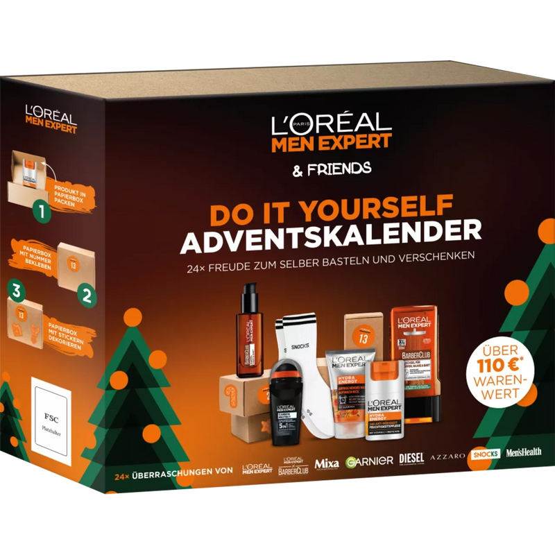 L'ORÉAL PARIS MEN EXPERT Adventskalender 2023, Doe het zelf, 1 stuk