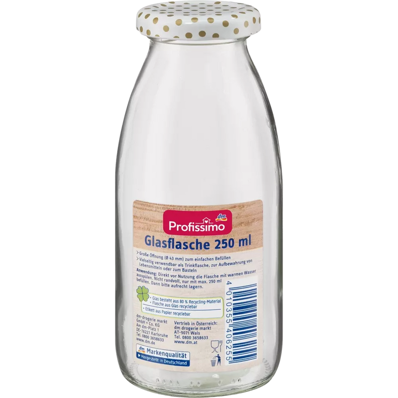 Profissimo Glazen fles 250ml, 1 st