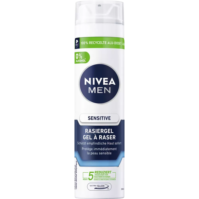 NIVEA MEN Gevoelige scheergel, 200 ml