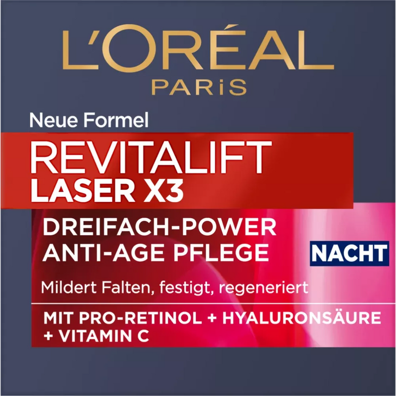 L'ORÉAL PARIS   Nachtcrème Revitalift Laser X3, 50 ml