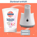 Sagrotan Distributeur de savon No Touch + recharge fleur de lotus &amp; huile de camomille, 1 pièce