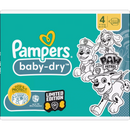 Pampers Luiers Baby Dry maat 4 (9-14 kg) Limited Edition Paw Patrol, maandelijkse doos, 222 stuks.