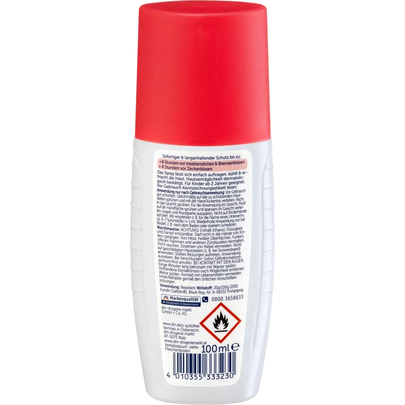 S-quitofree Insectenwerende spray, 100 ml