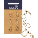 Parure créole ebelin aspect doré, 6 pièces.