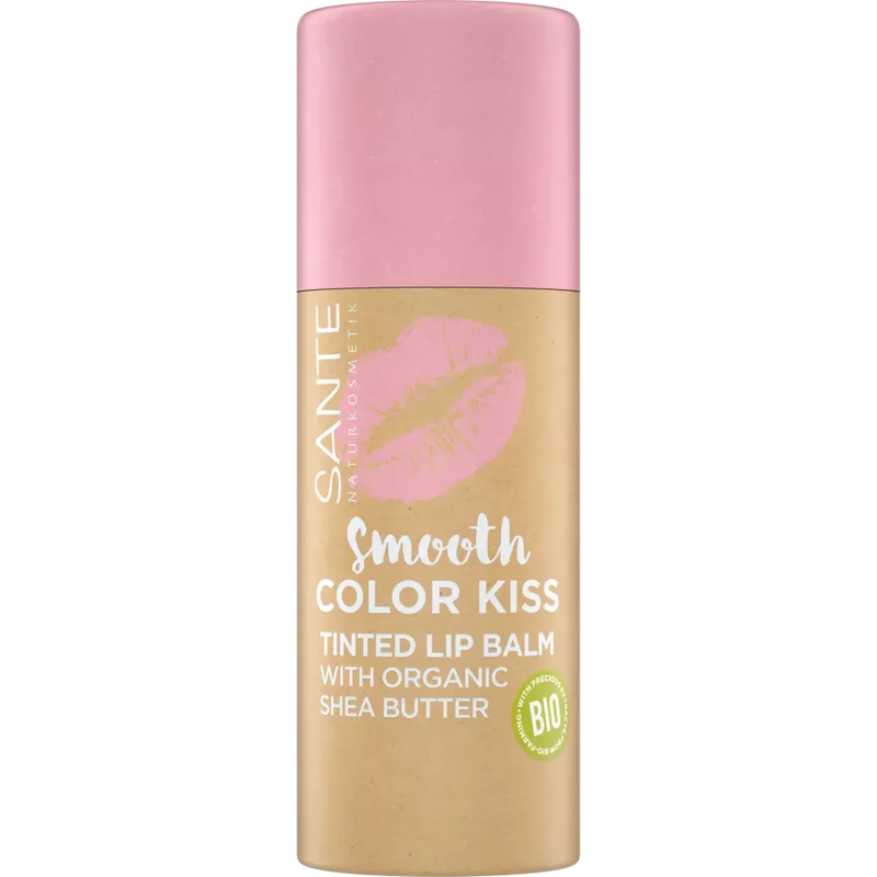 Sante Lippenbalsem Smooth Color Kiss Soft Rosé 04, 7 g